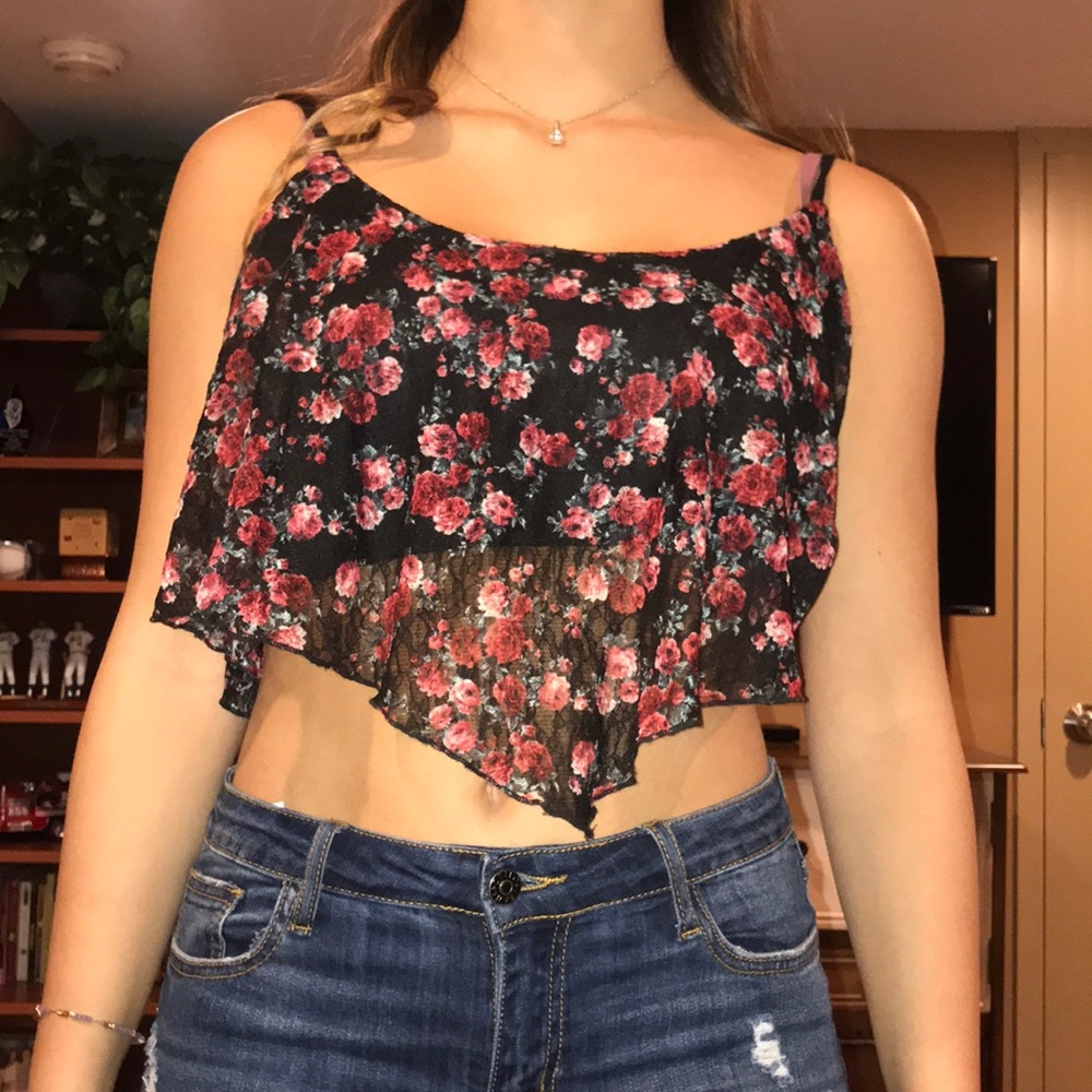 floral crop top